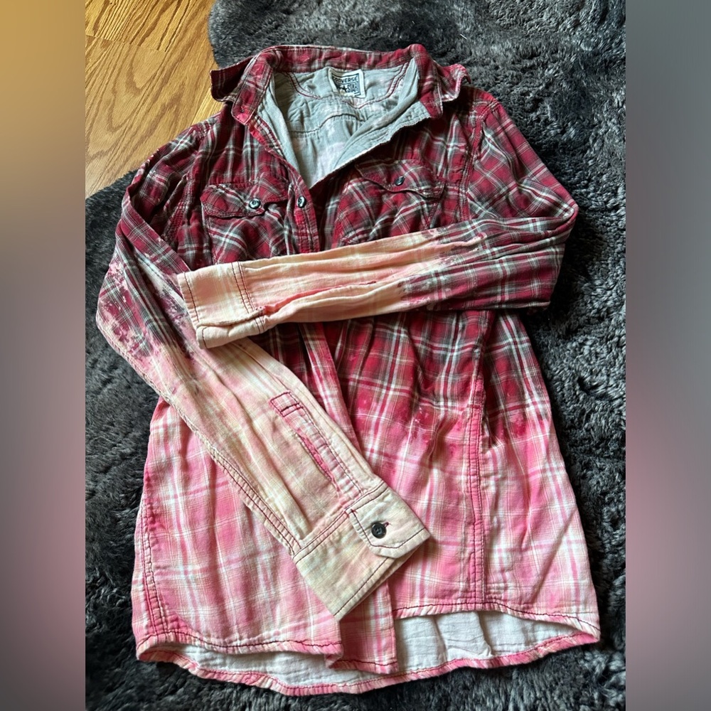 Distressed Ohio flannel shirt